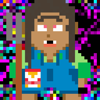 Pixel Bubbie #256 — animated pixel-art NFT character